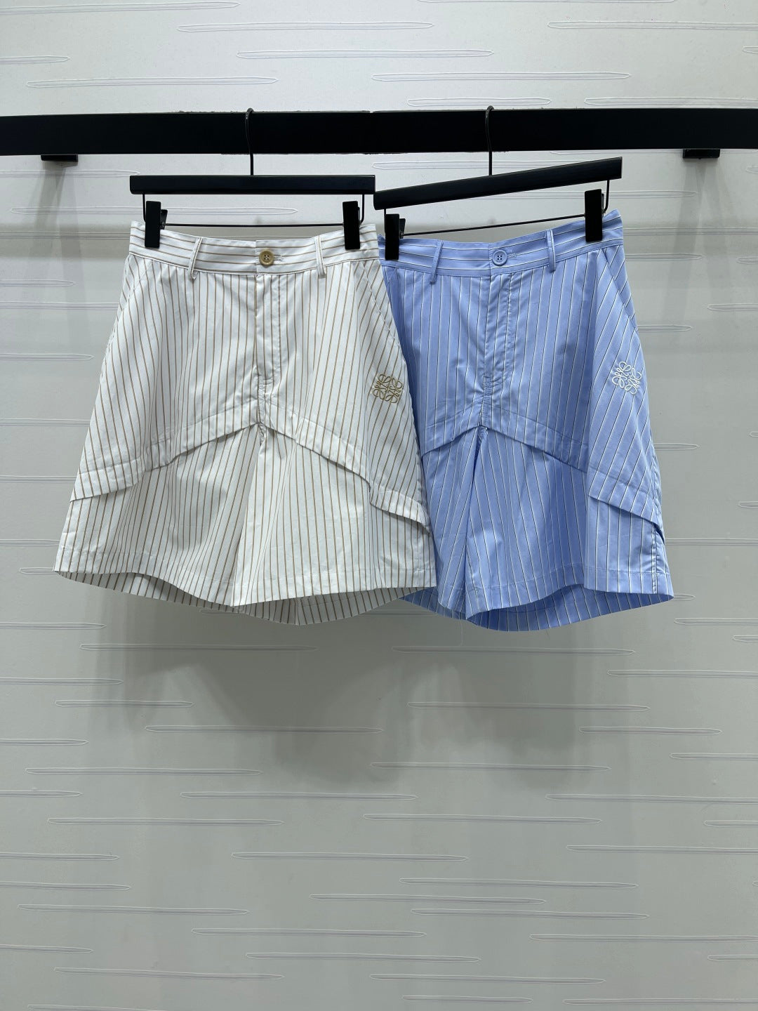 Striped cargo shorts
