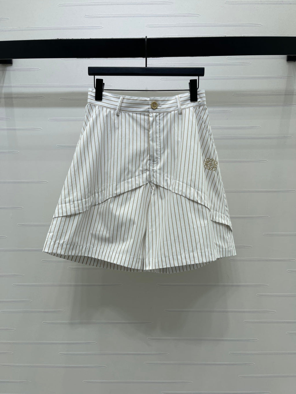Striped cargo shorts