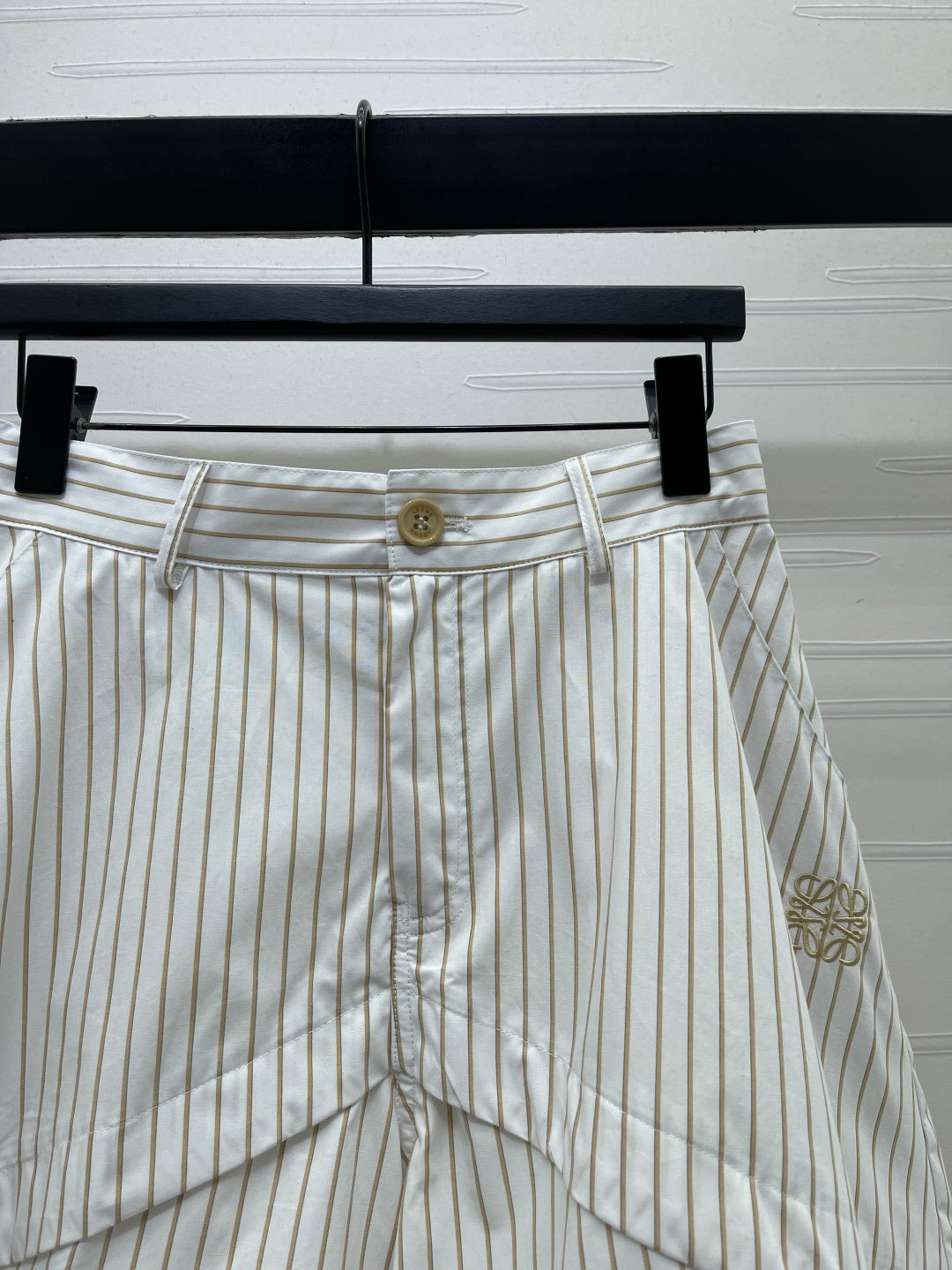 Striped cargo shorts