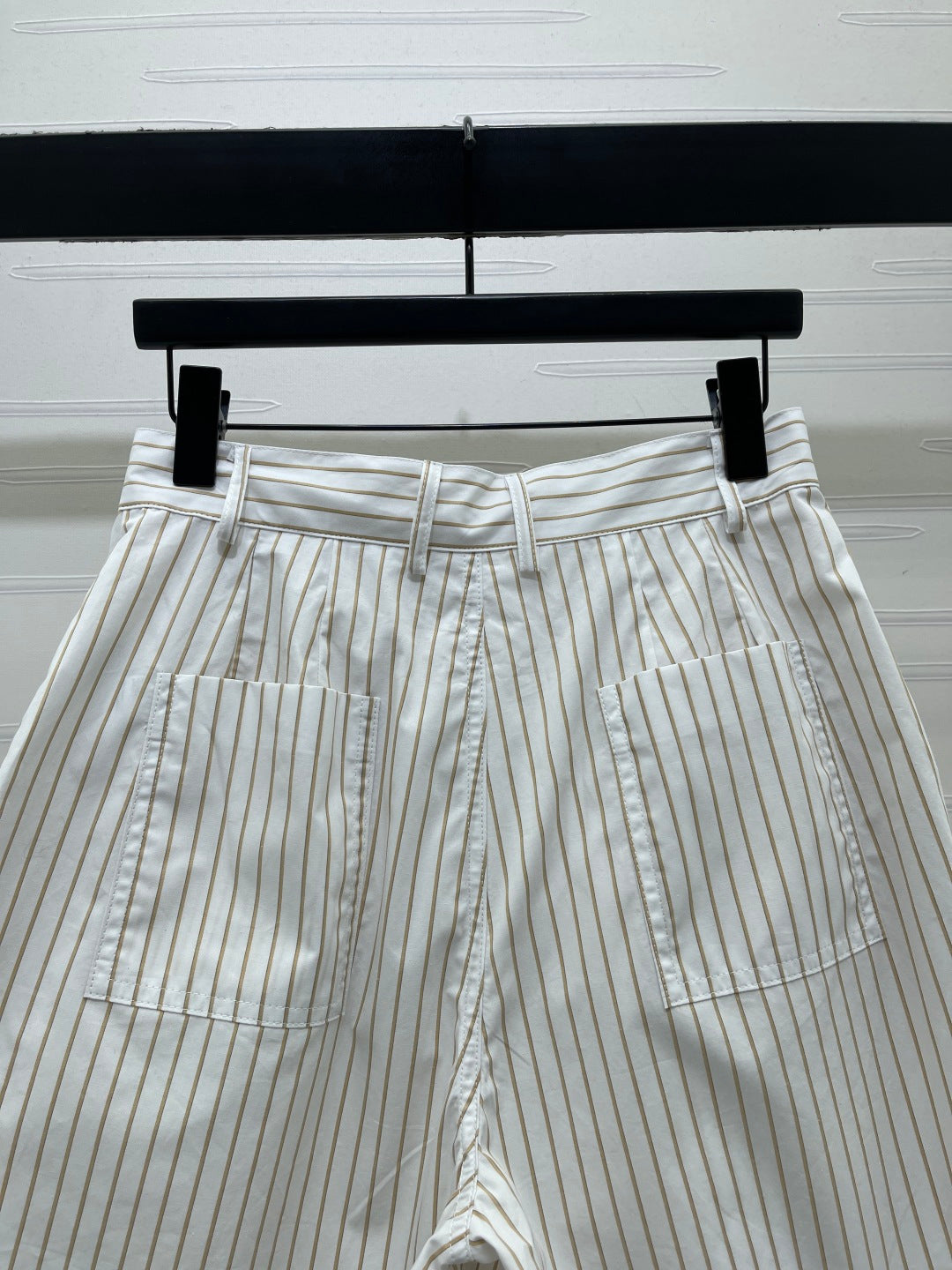 Striped cargo shorts