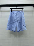 Striped cargo shorts