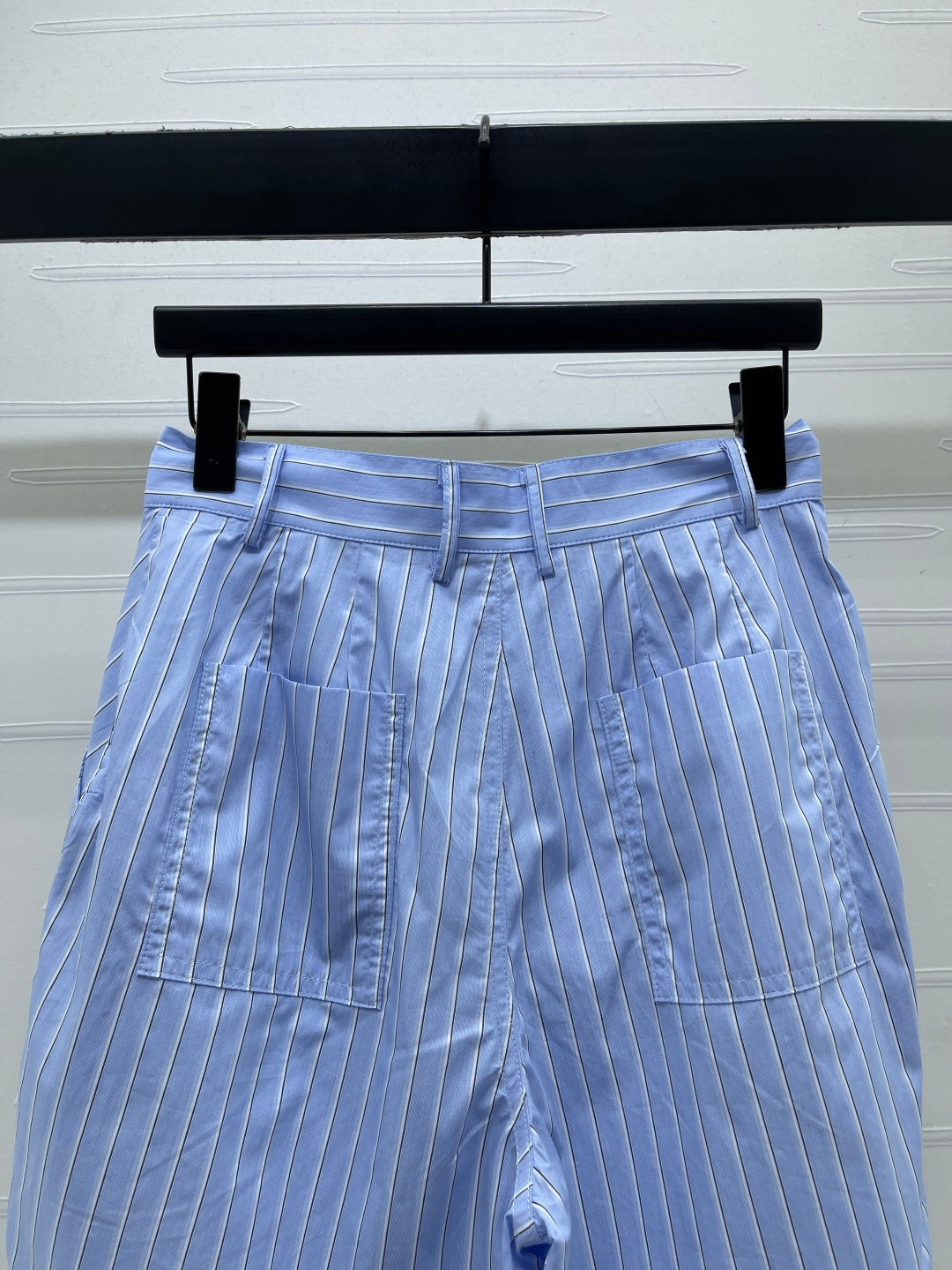 Striped cargo shorts
