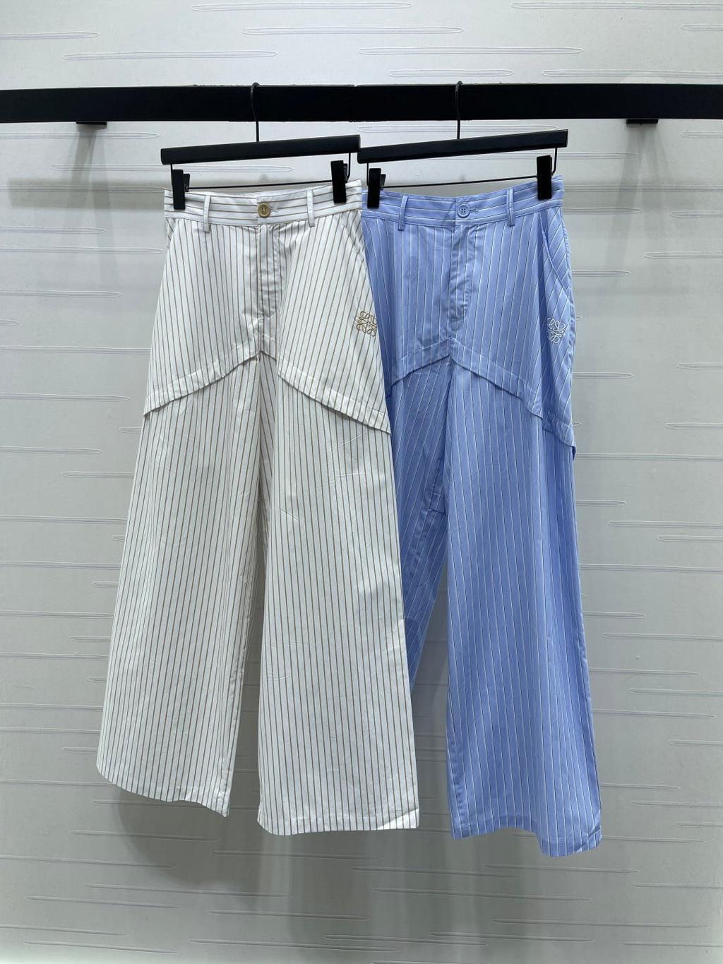Striped cargo shorts