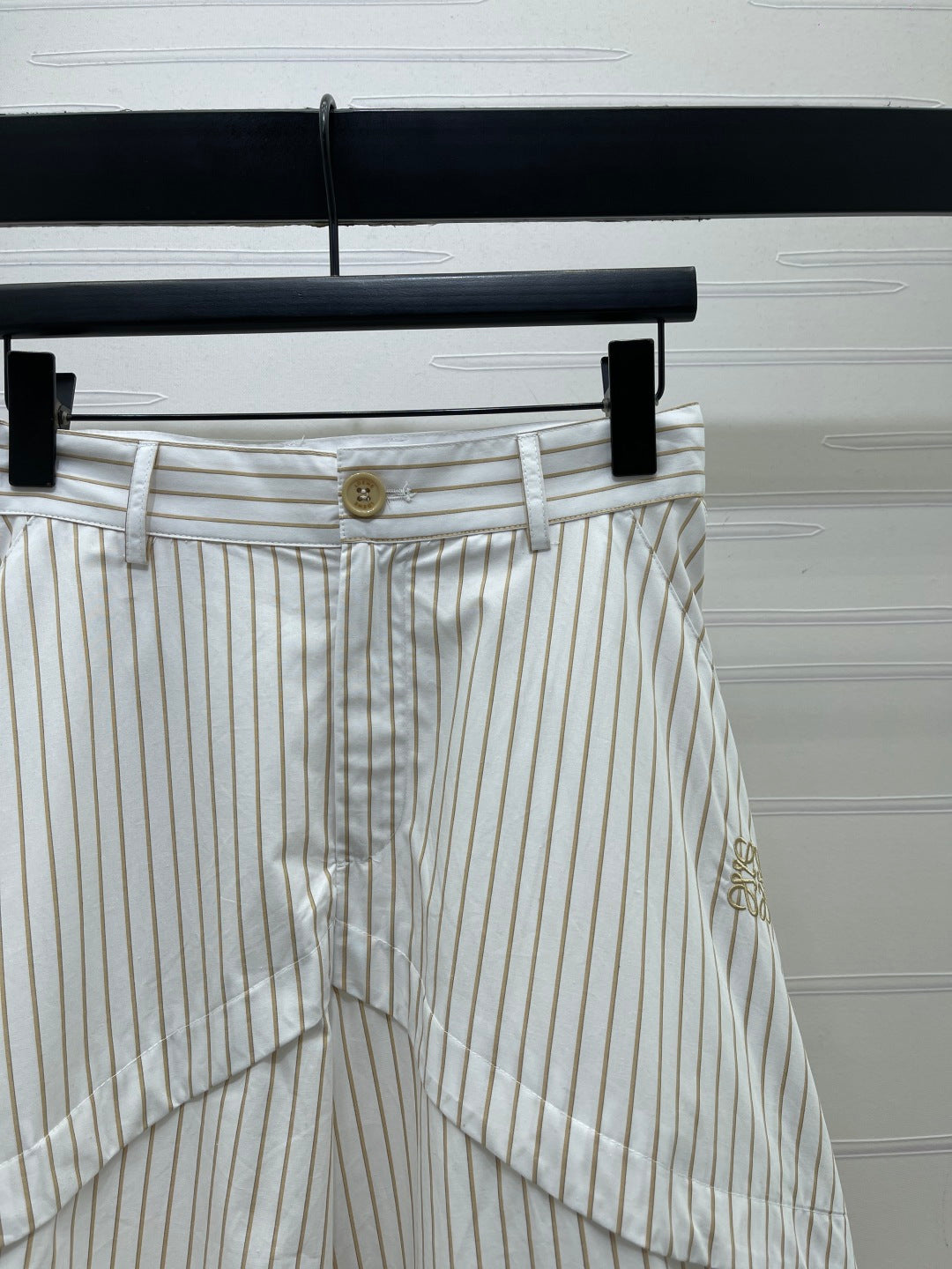 Striped cargo shorts