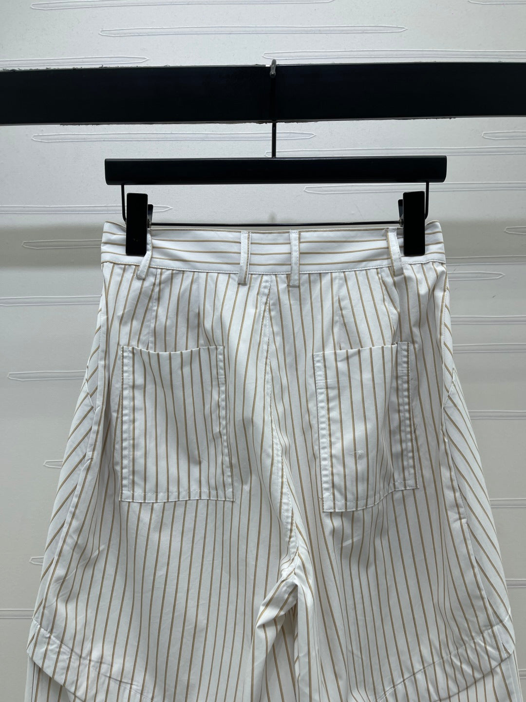 Striped cargo shorts