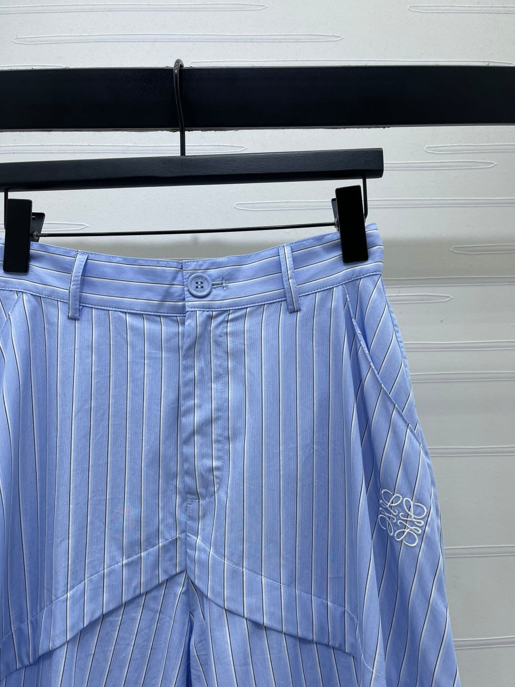 Striped cargo shorts