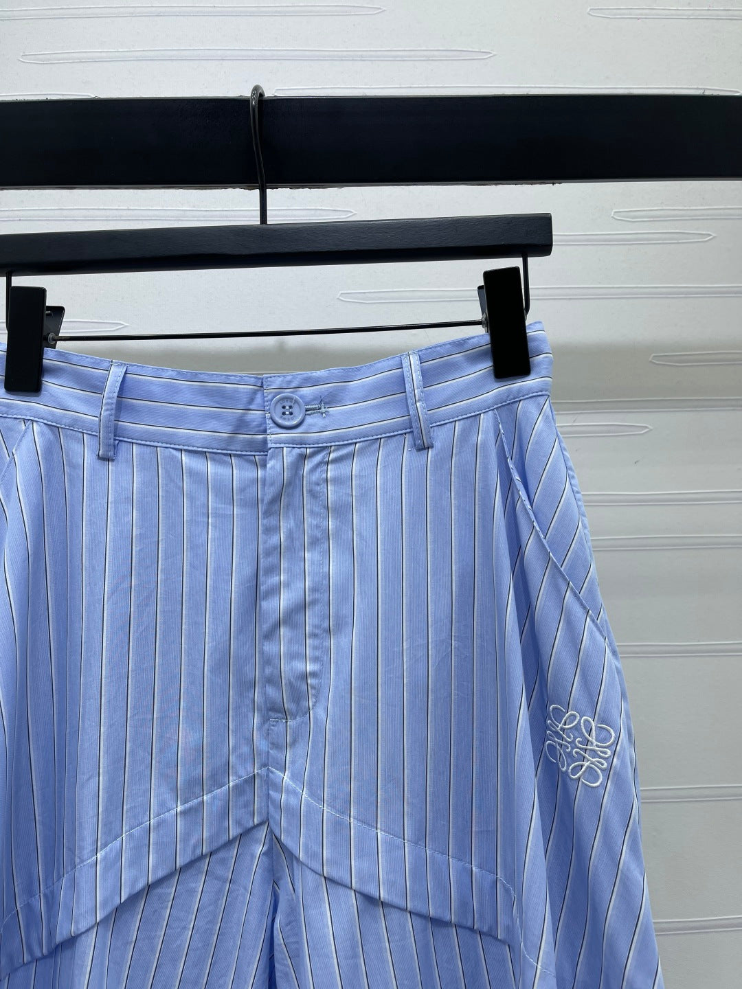 Striped cargo shorts