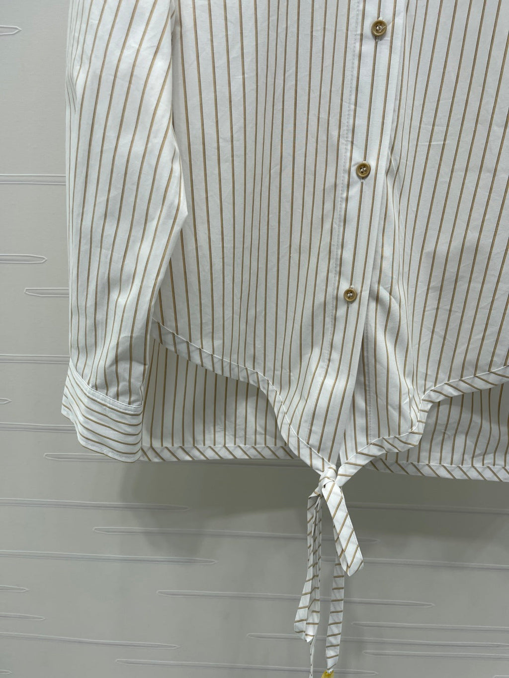 Striped Tie-Up Shirt