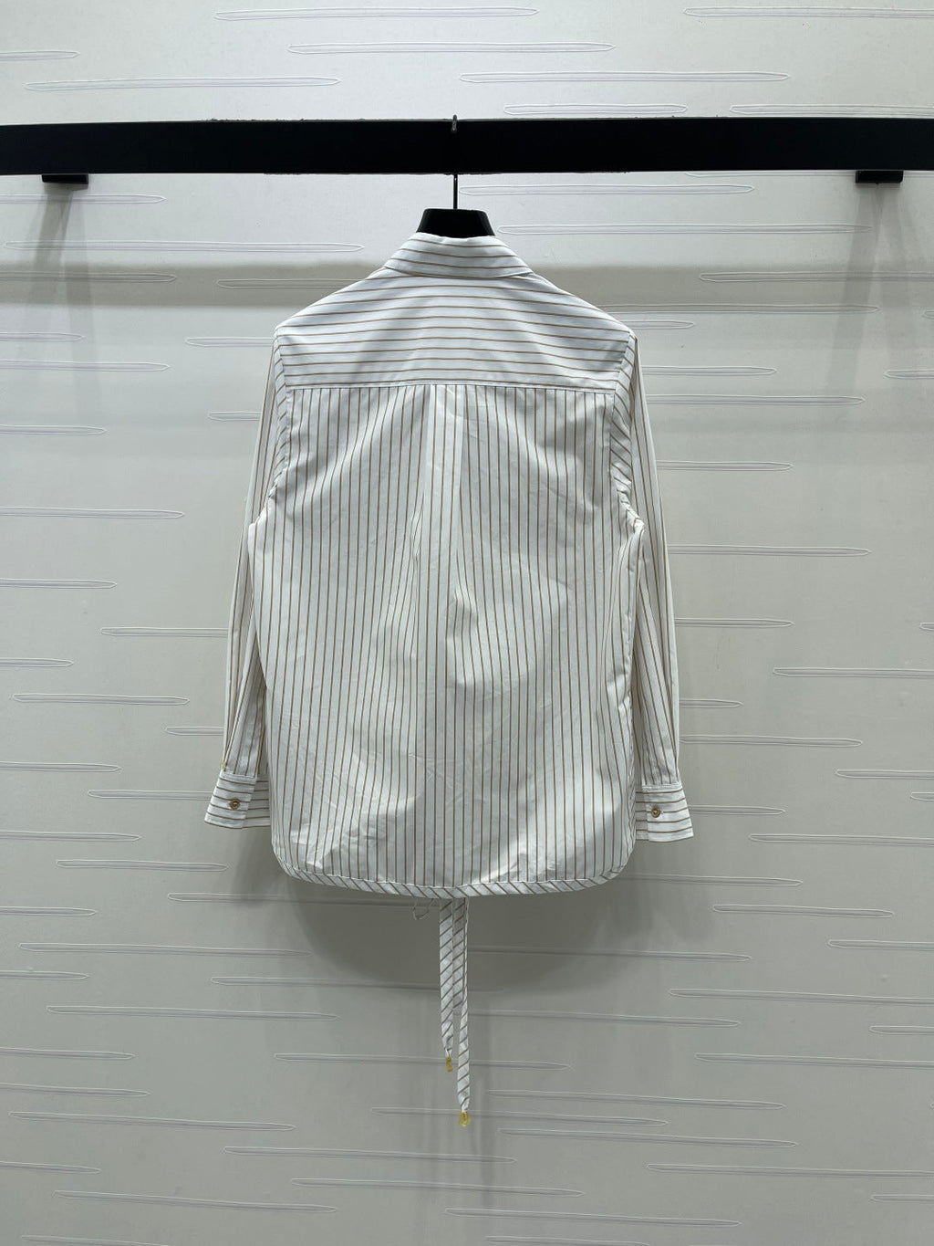 Striped Tie-Up Shirt