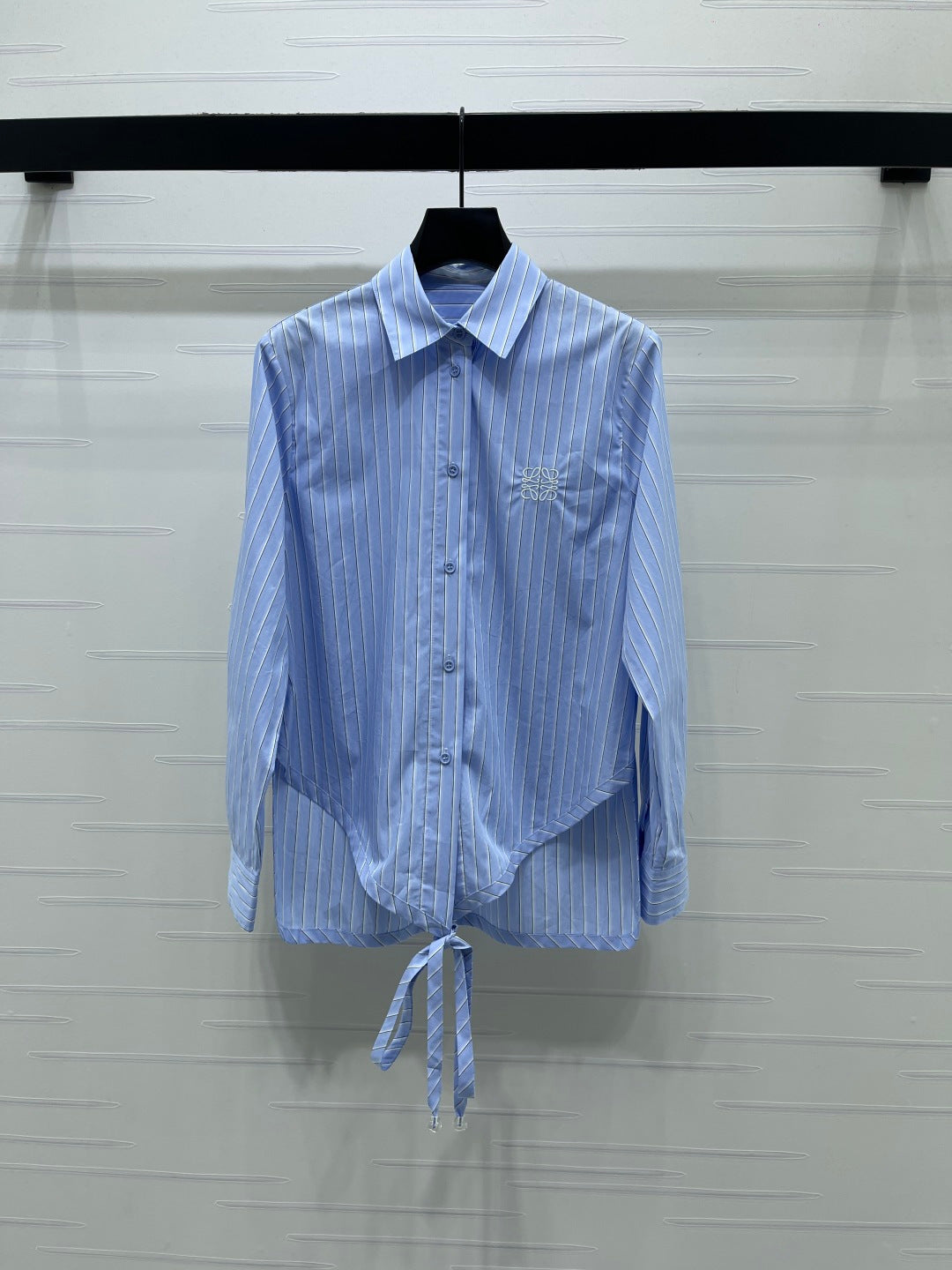 Striped Tie-Up Shirt