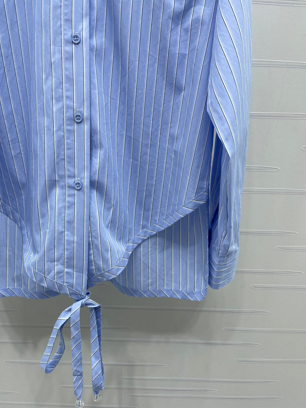 Striped Tie-Up Shirt