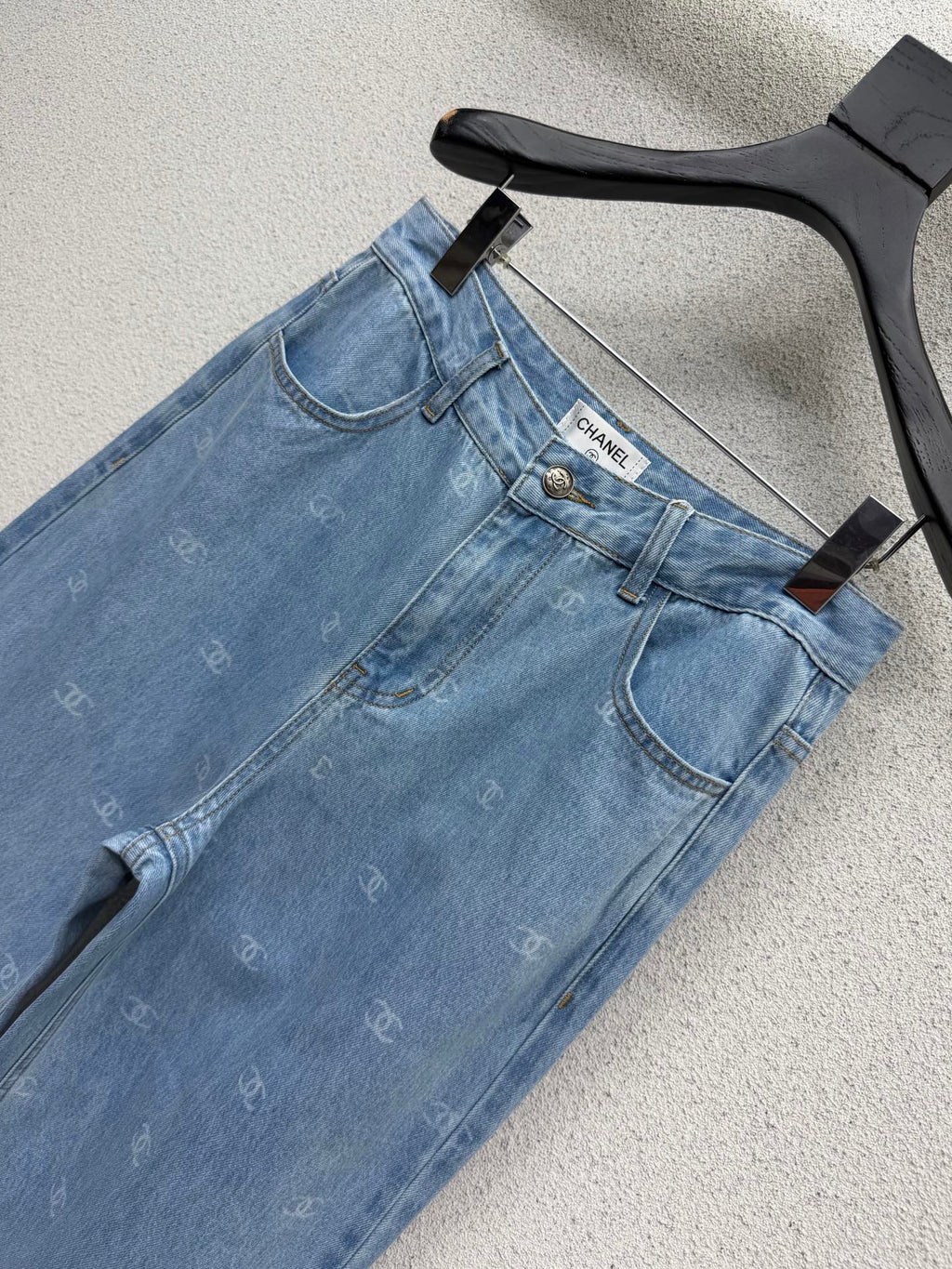 Light blue denim jeans
