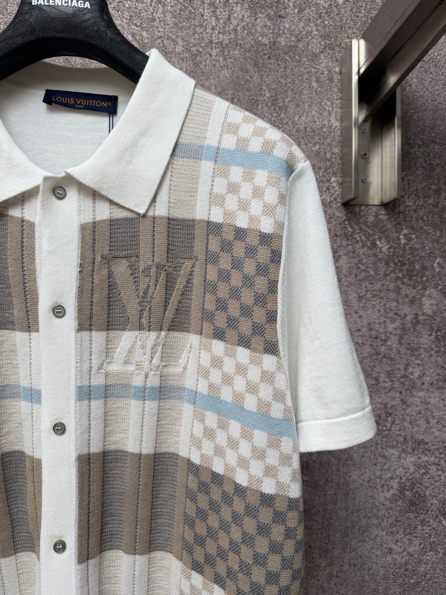Knitted Short-Sleeve Shirt