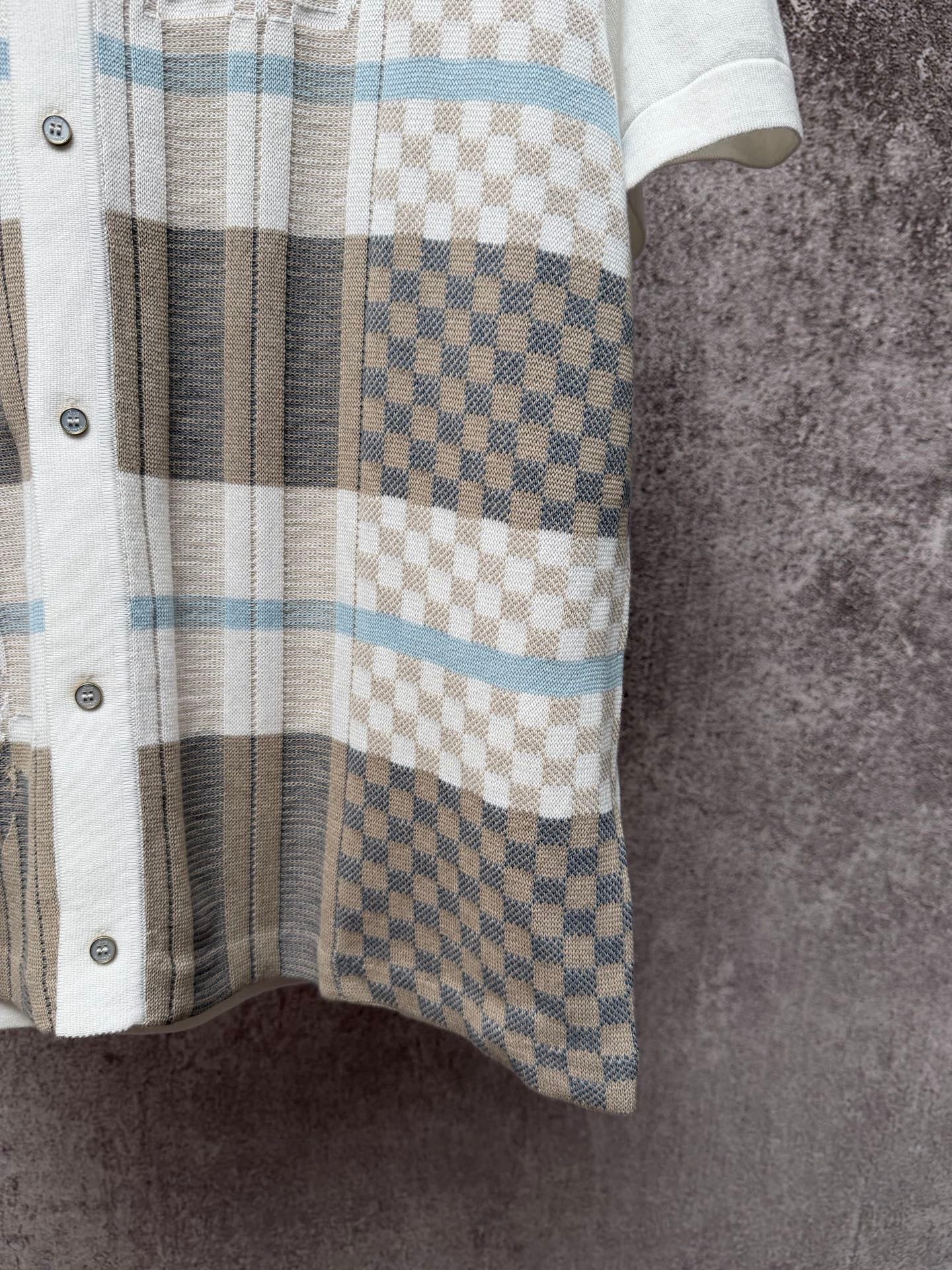 Knitted Short-Sleeve Shirt
