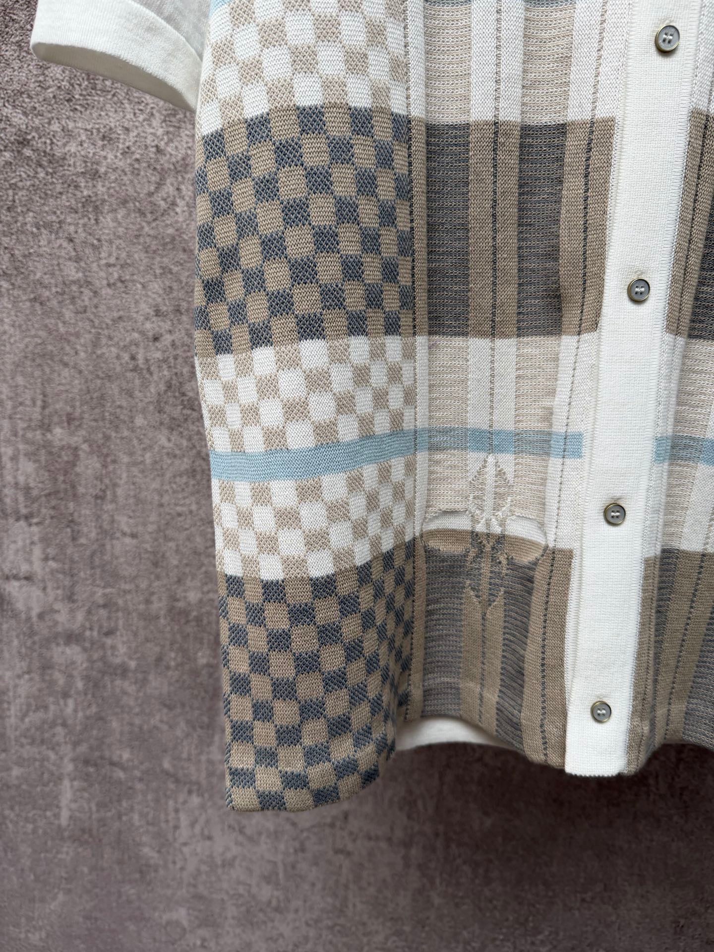 Knitted Short-Sleeve Shirt