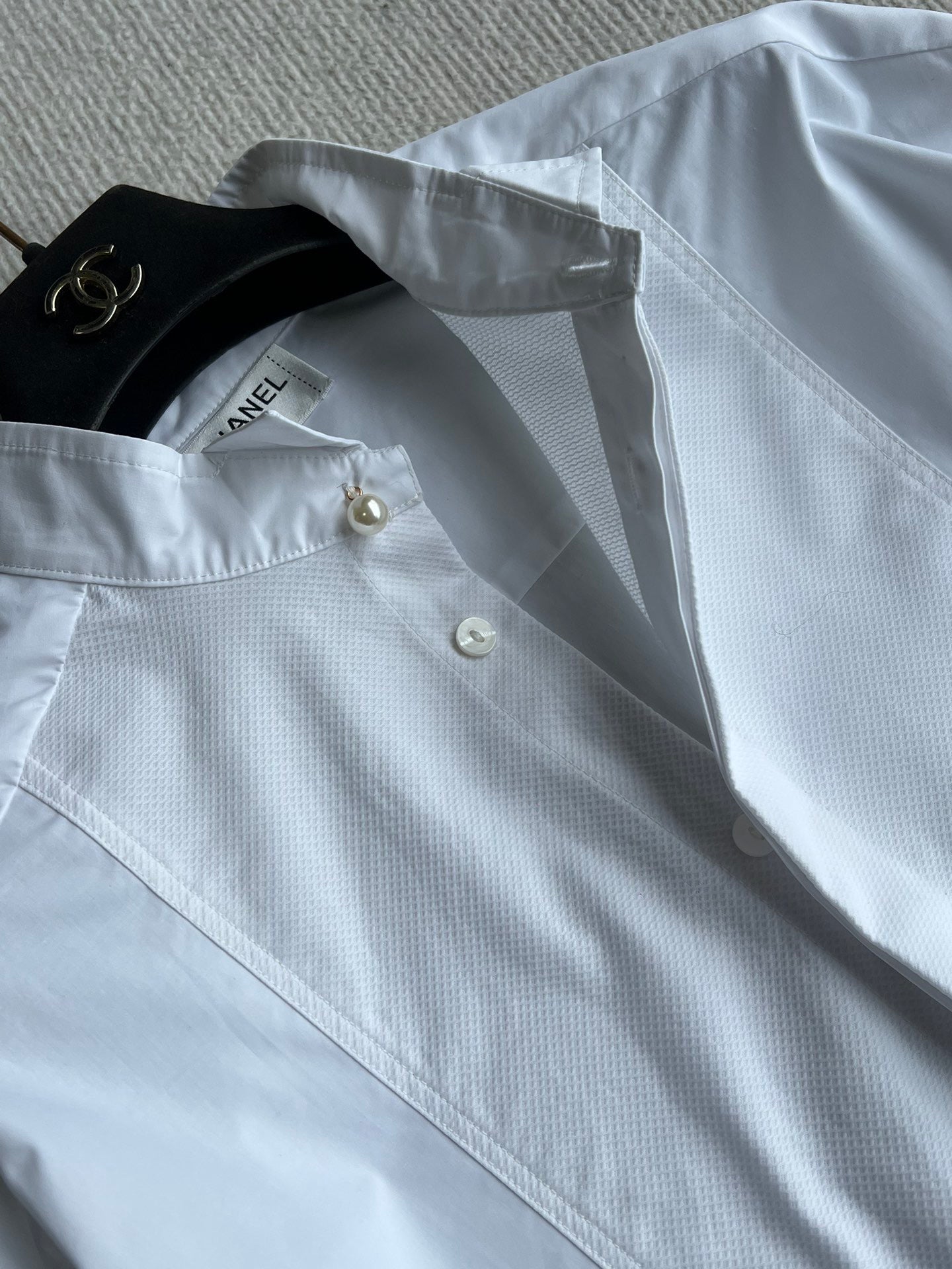 Mid-length patchwork shirt
