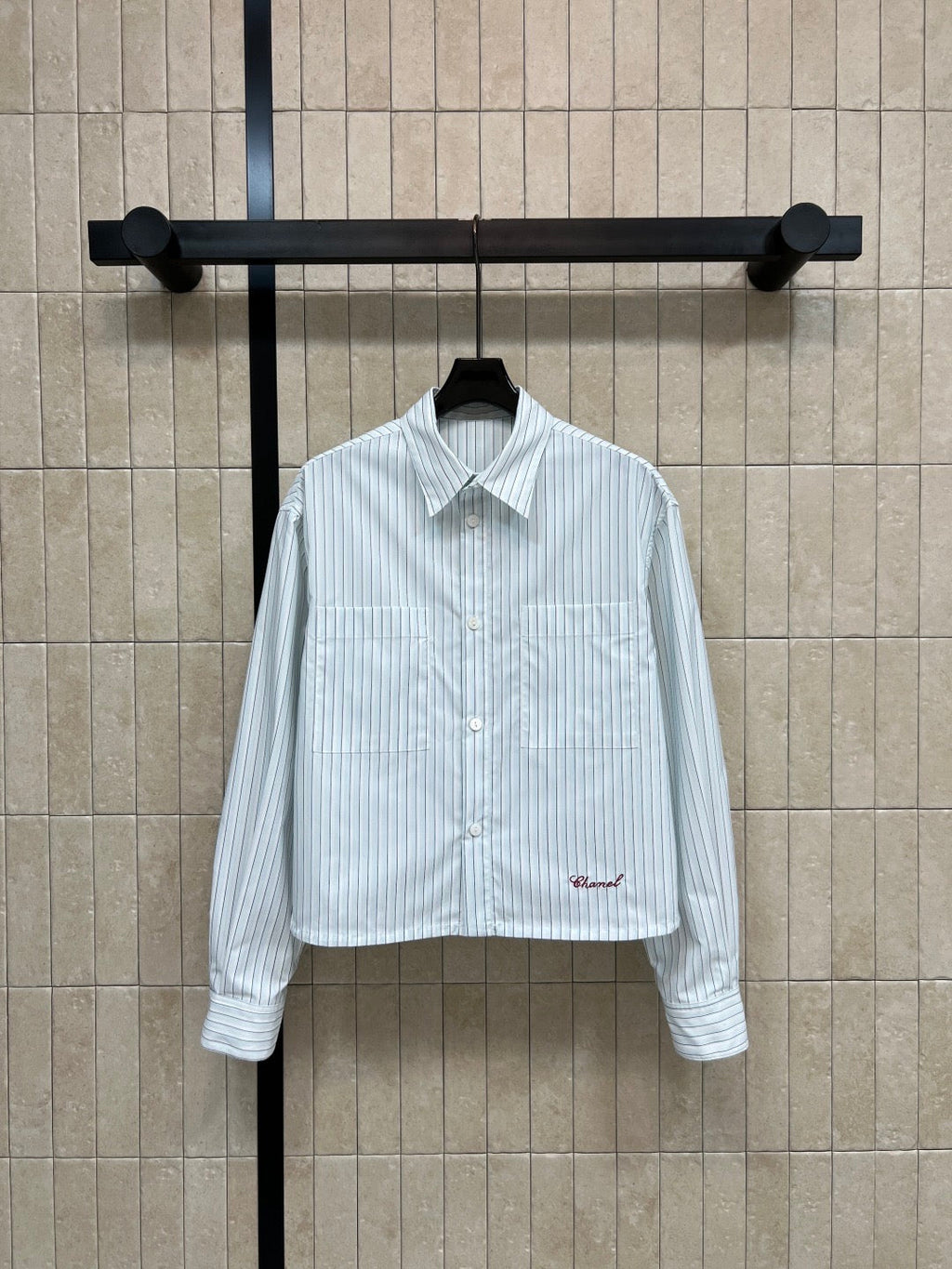 Short striped shirt