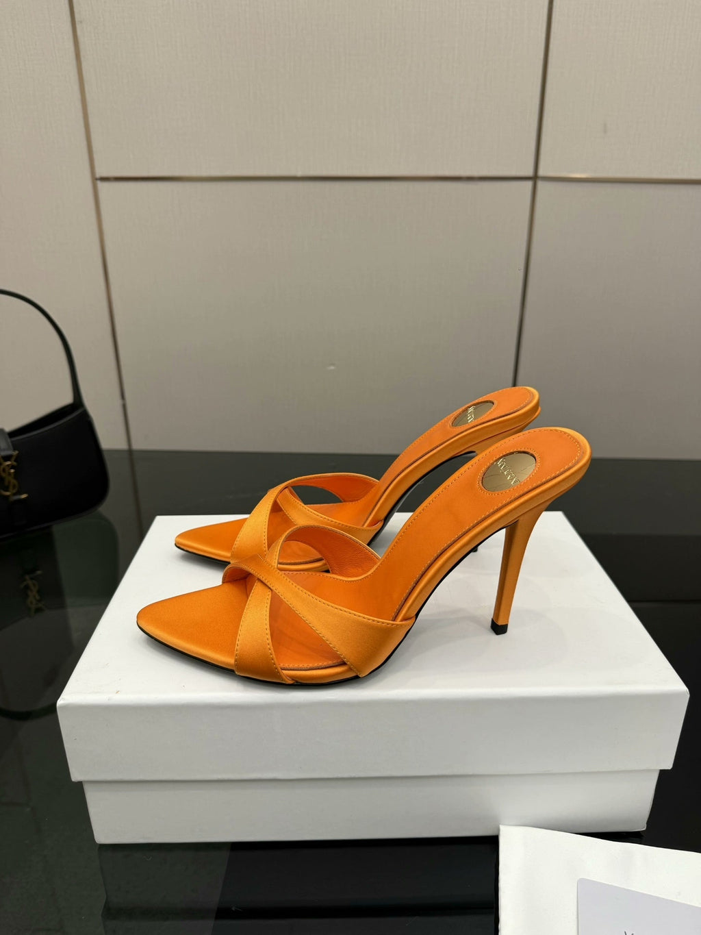High-heeled sandals