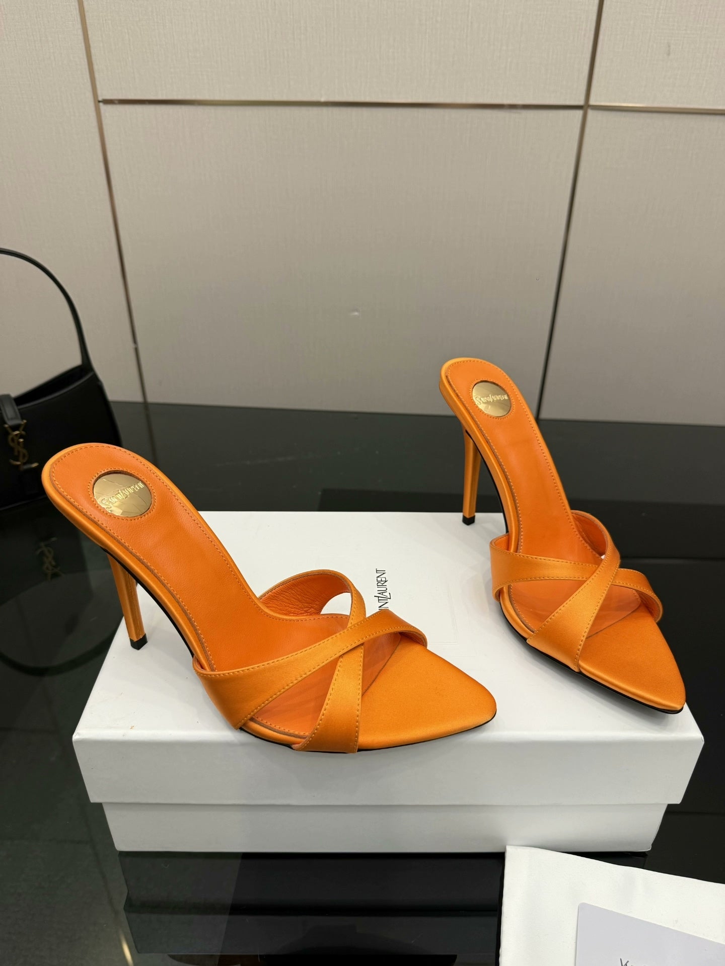 High-heeled sandals