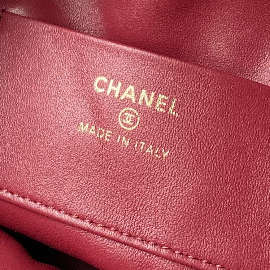 Suede Drawstring Pouch Bag