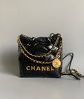 Mini Black &amp; Gold Chain Bag