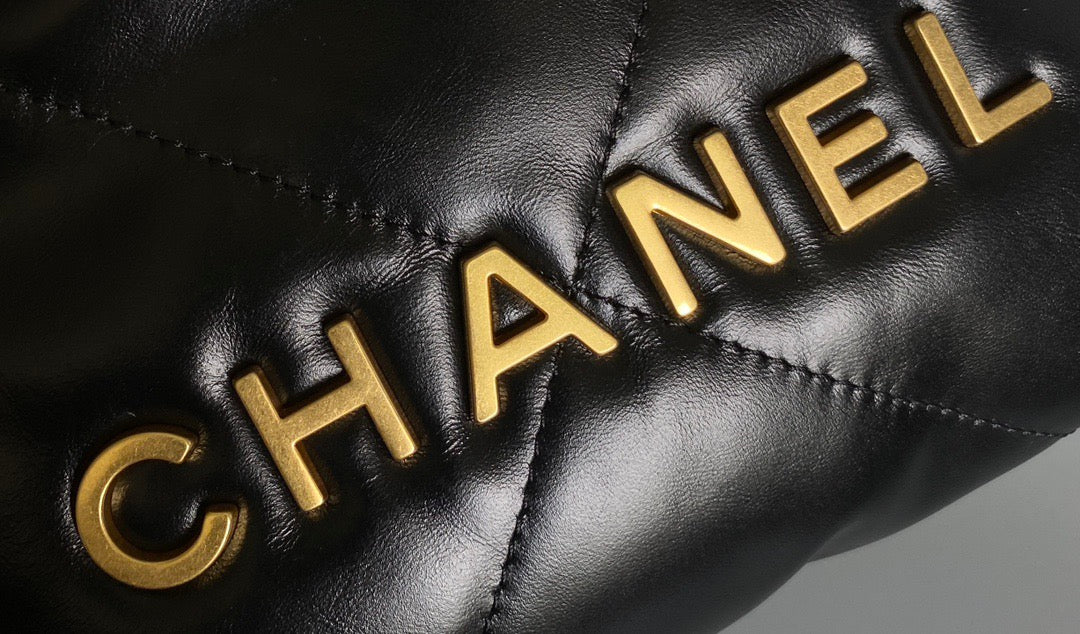 Mini Black &amp; Gold Chain Bag