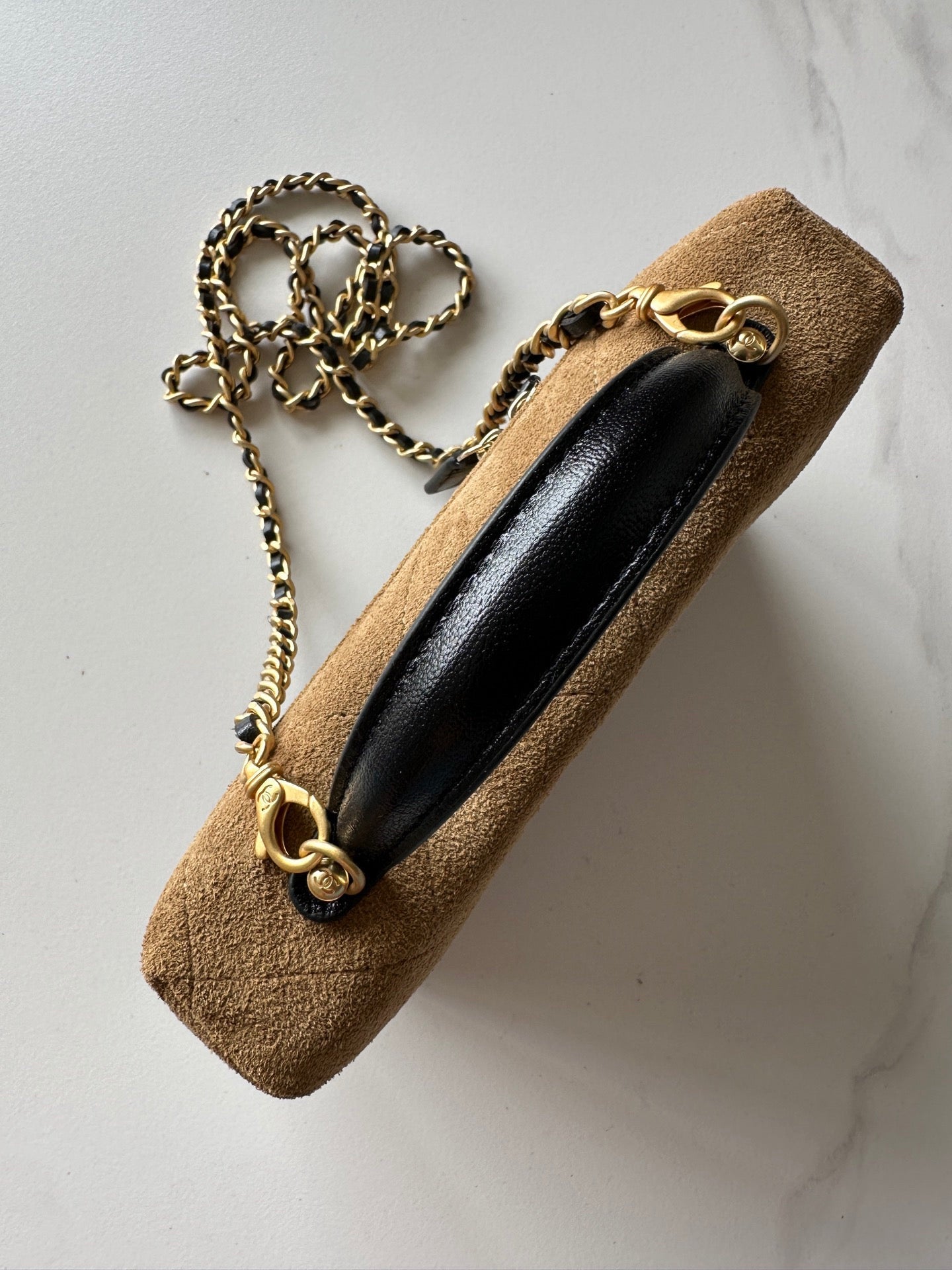 Suede Box Bag