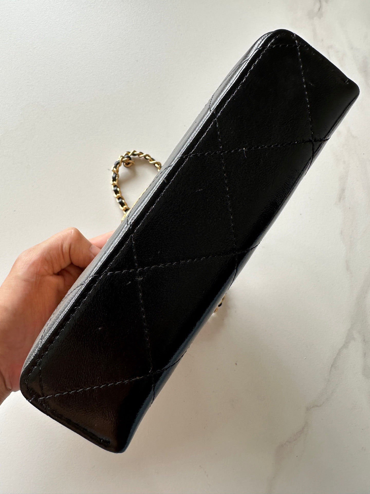 Suede Box Bag