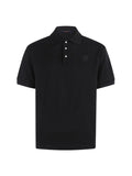 Short-Sleeve Top with Pearl-Embroidered Checkerboard Pattern