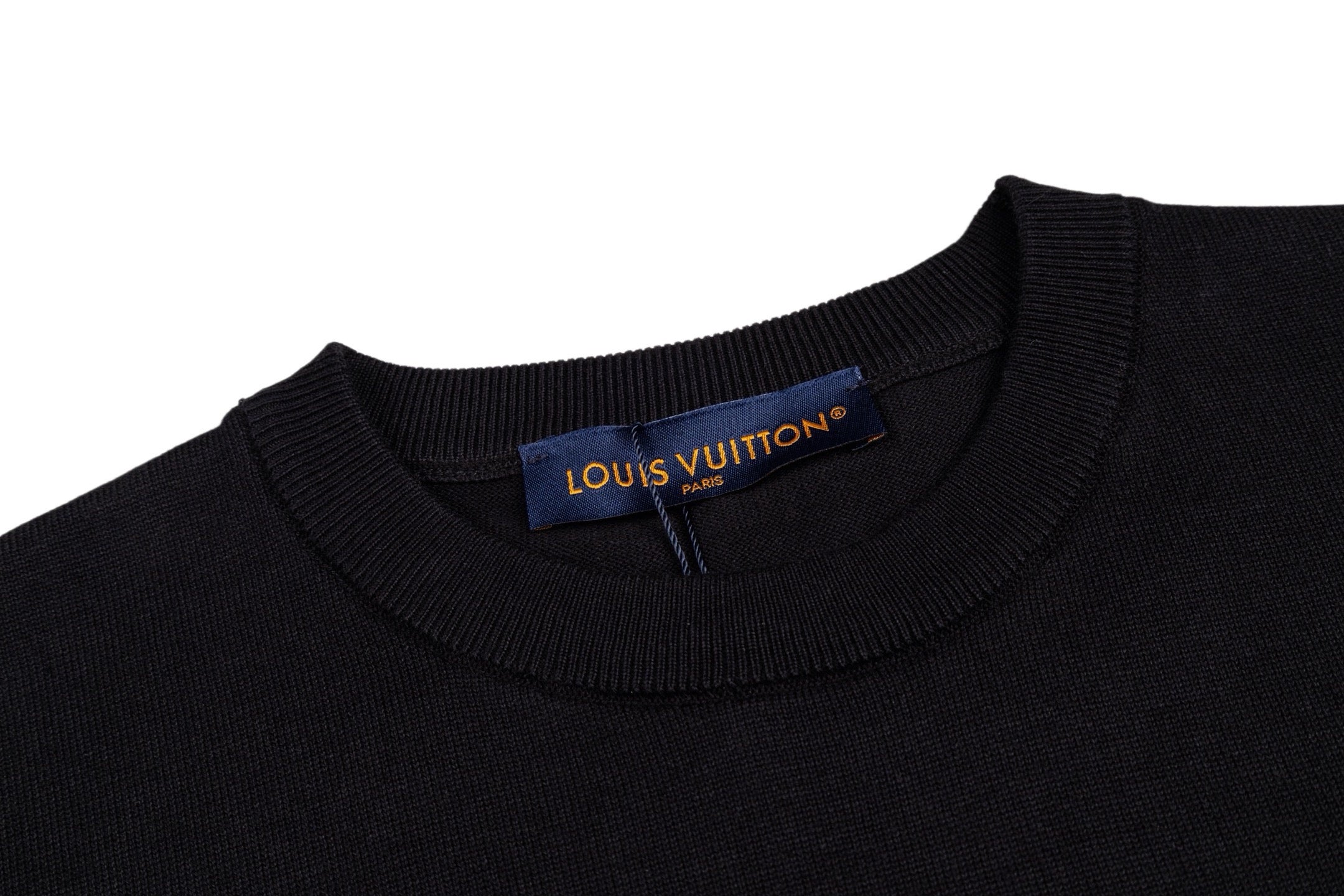 Nylon-Paneled Monogram Pocket Knitted Short-Sleeve Top