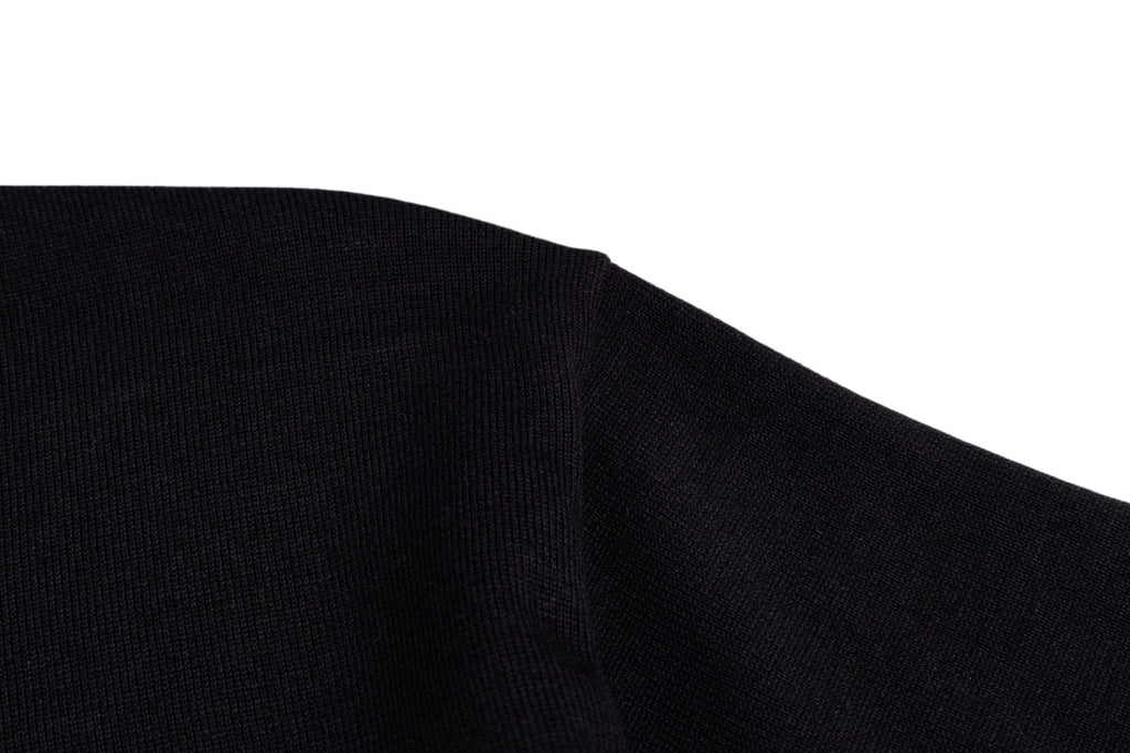 Nylon-Paneled Monogram Pocket Knitted Short-Sleeve Top