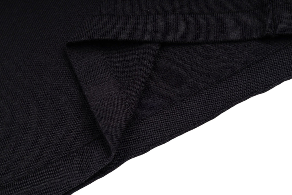 Nylon-Paneled Monogram Pocket Knitted Short-Sleeve Top