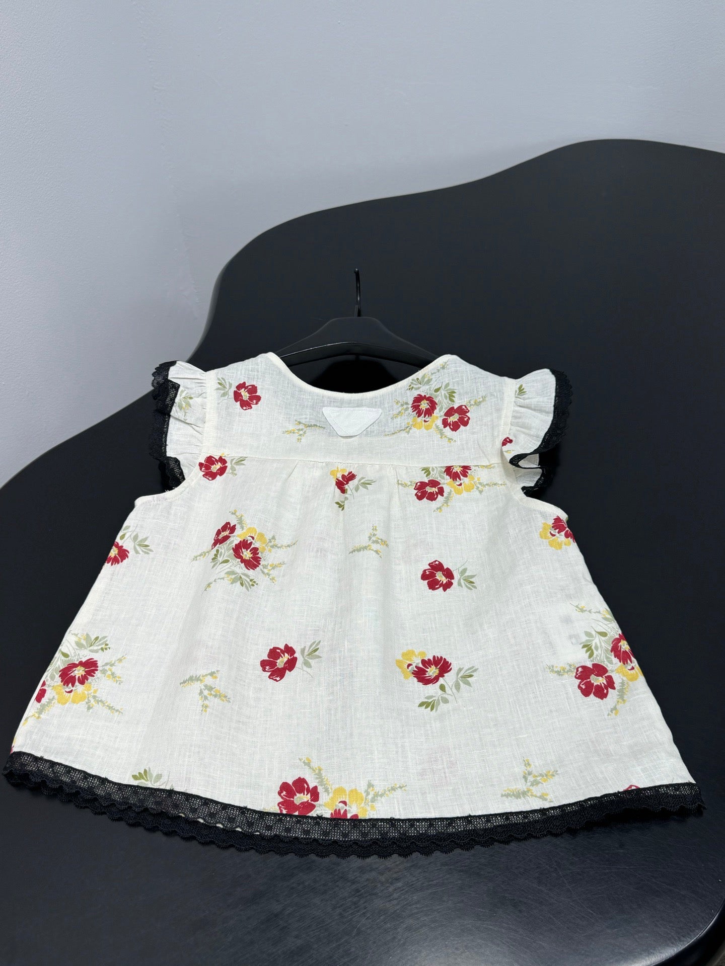 Floral Print Linen Top