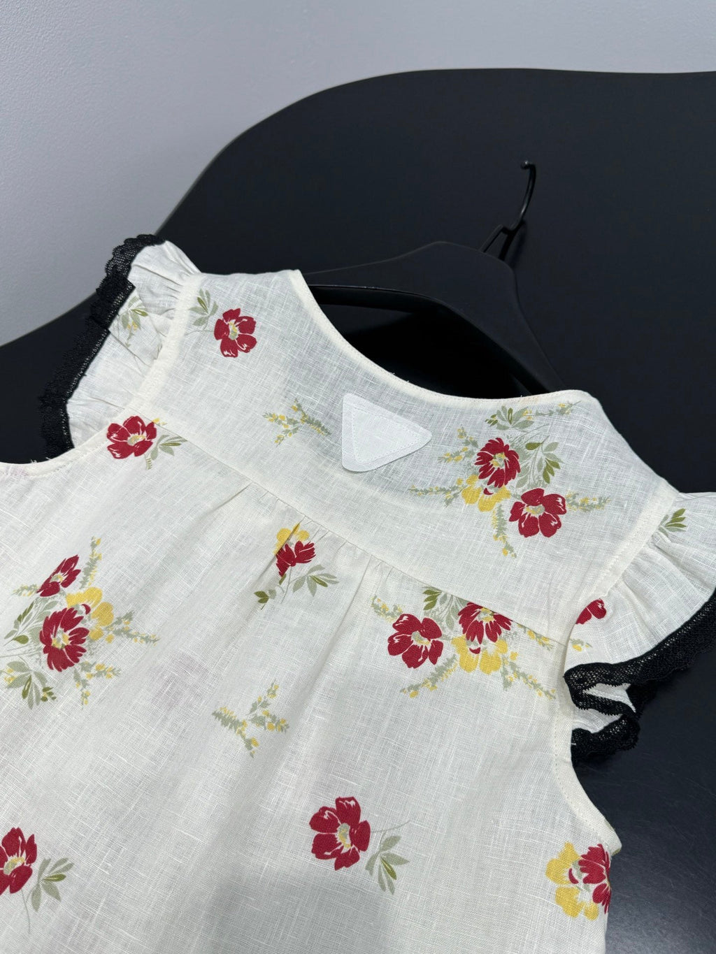 Floral Print Linen Top