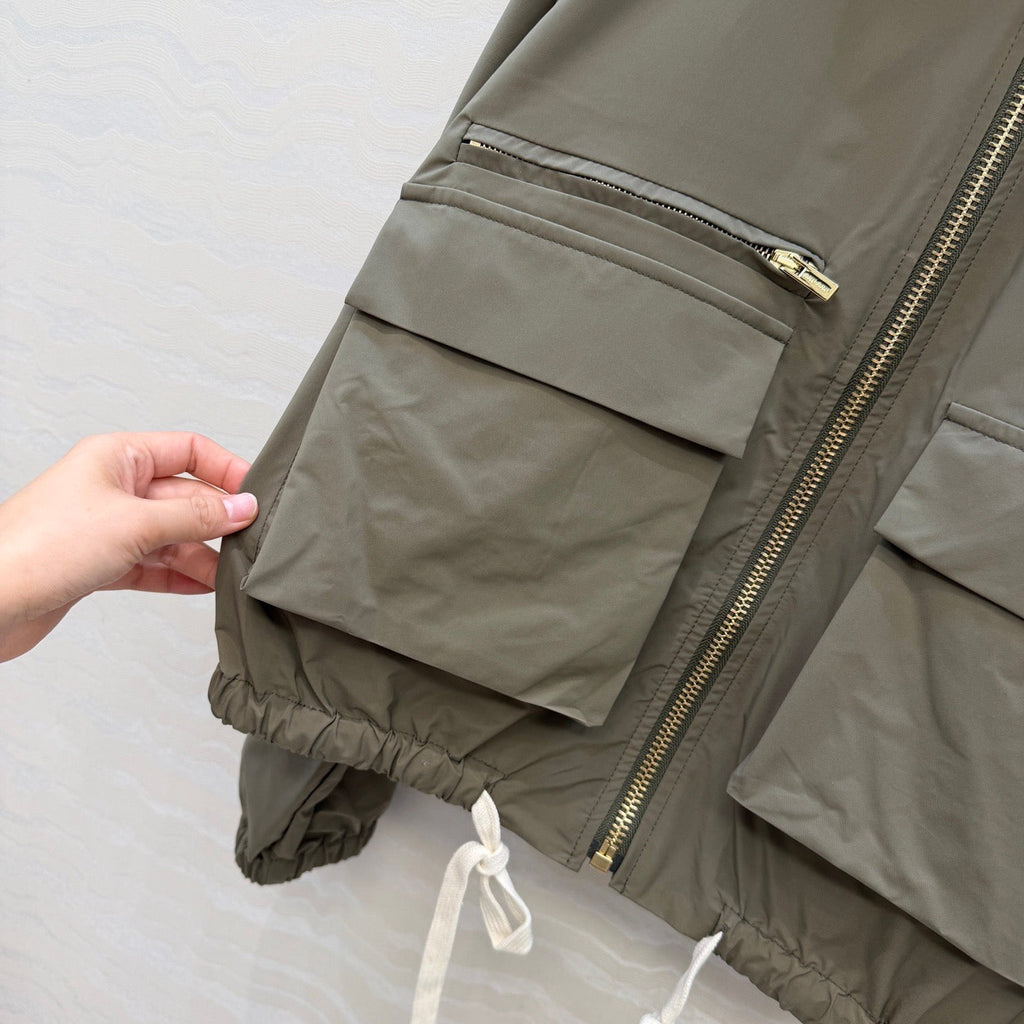 Dark green jacket and skirt set