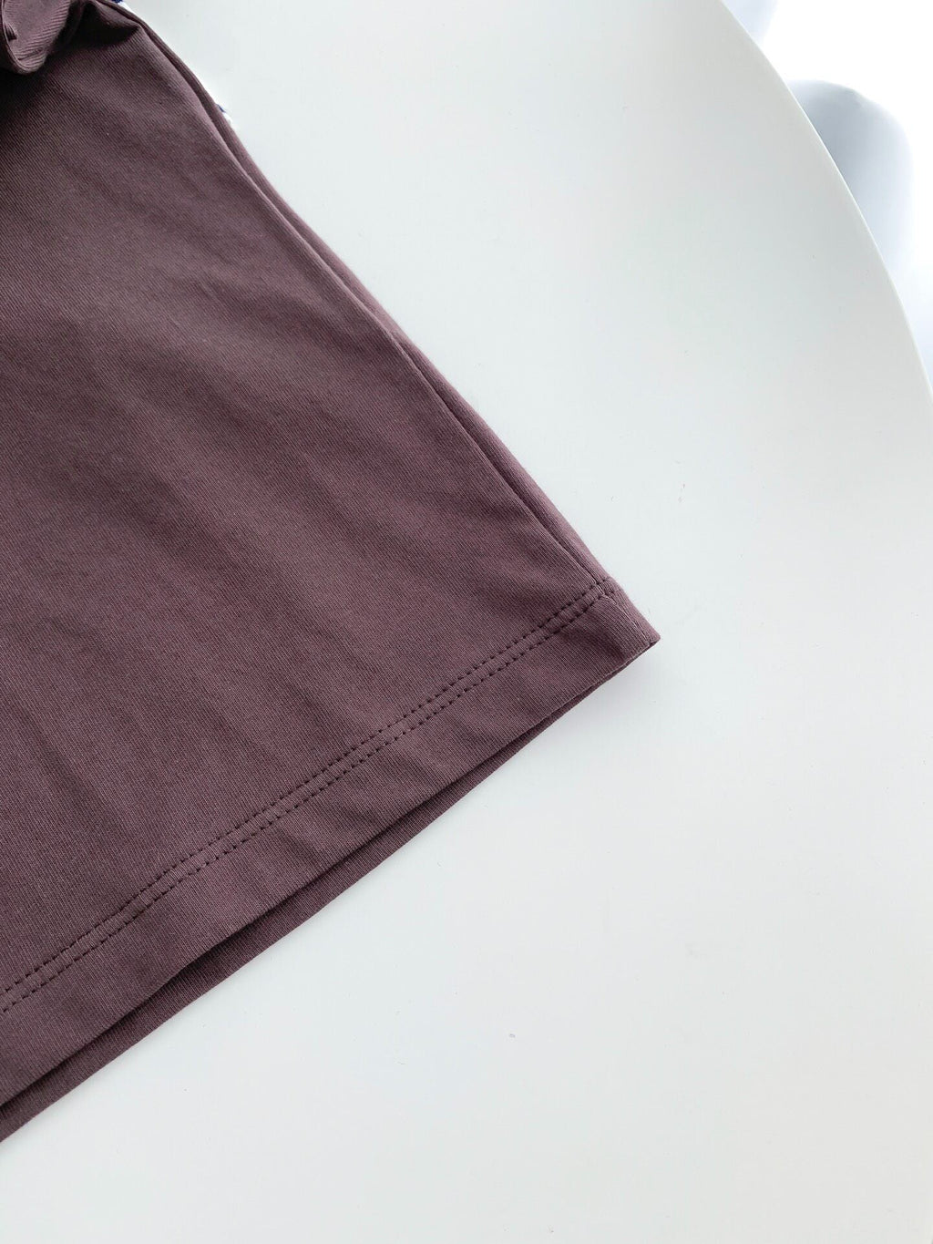 Faux two-piece layered polo long-sleeved shirt