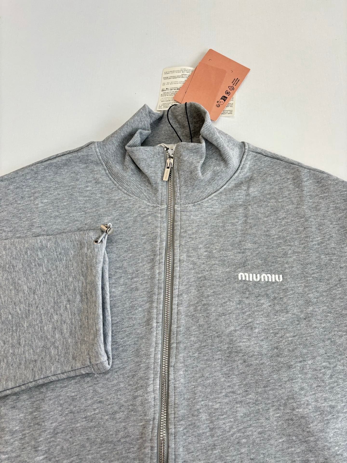 Embroidered Zipper Jacket
