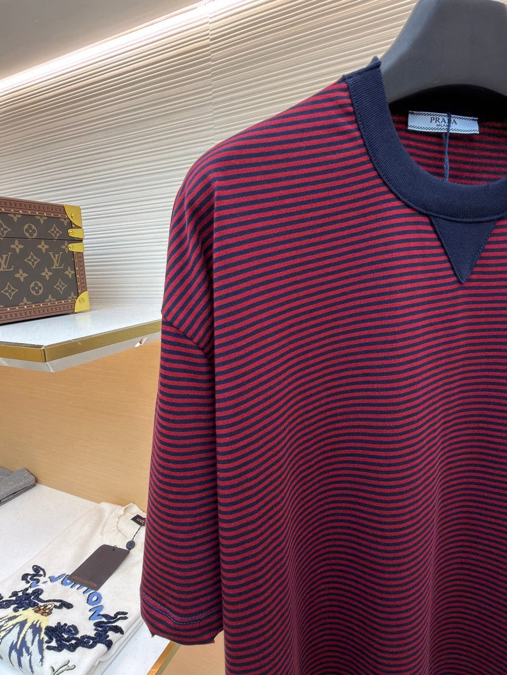 Striped Pocket Short-Sleeve T-Shirt