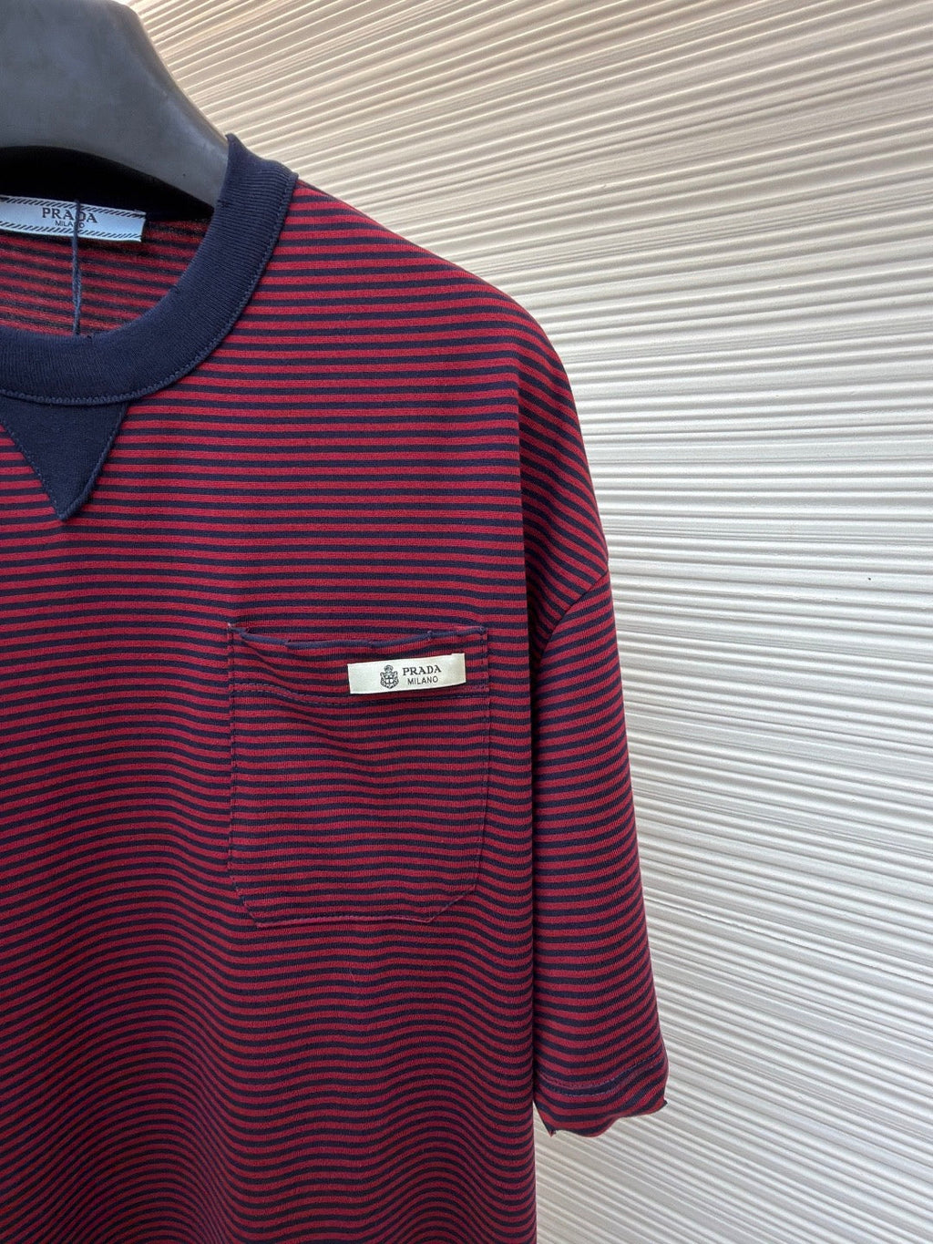 Striped Pocket Short-Sleeve T-Shirt