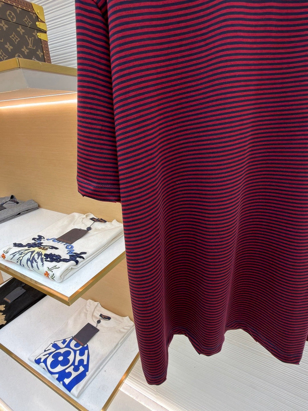 Striped Pocket Short-Sleeve T-Shirt