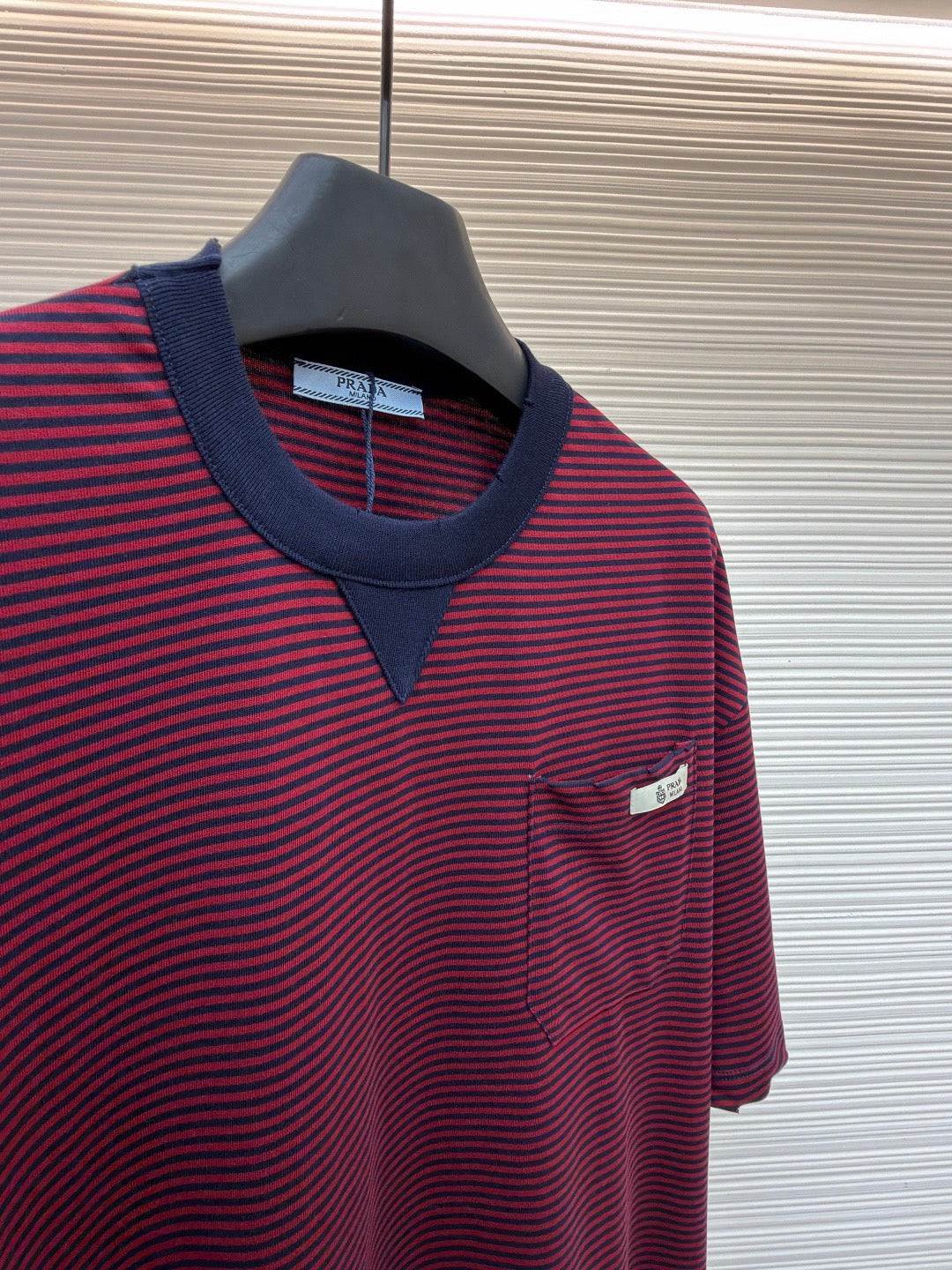 Striped Pocket Short-Sleeve T-Shirt