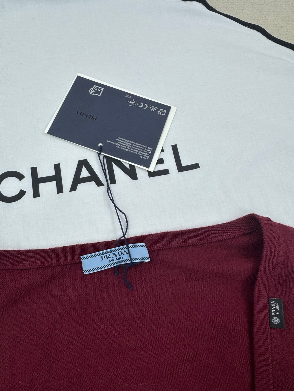 Angolan Red Deep V-Neck Cashmere Sweater