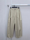 Deconstructed Wide-Leg Pants