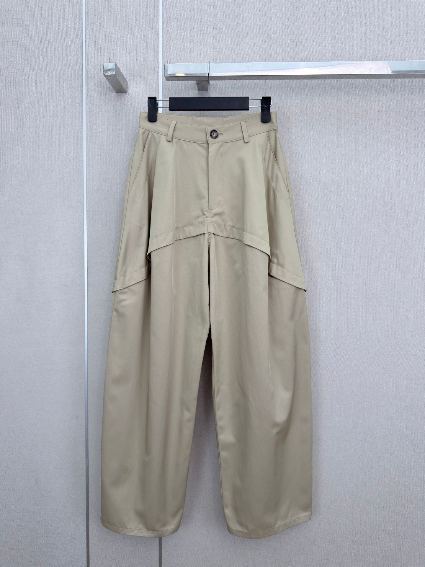 Deconstructed Wide-Leg Pants