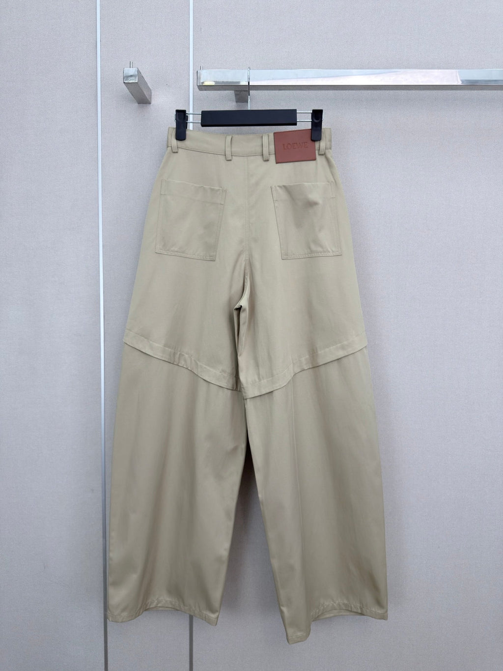 Deconstructed Wide-Leg Pants