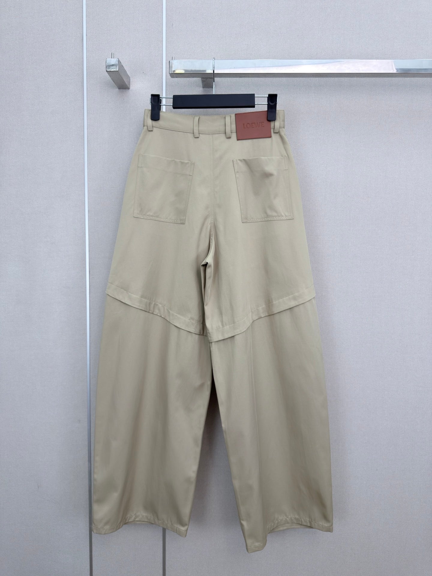 Deconstructed Wide-Leg Pants