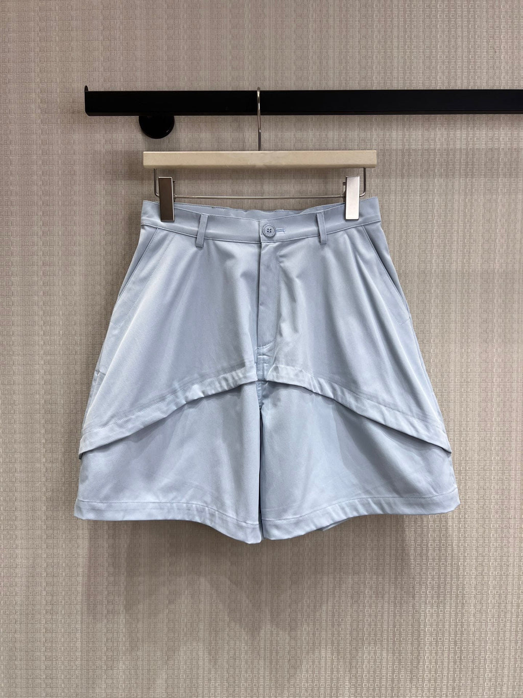 Deconstructed Wide-Leg Shorts