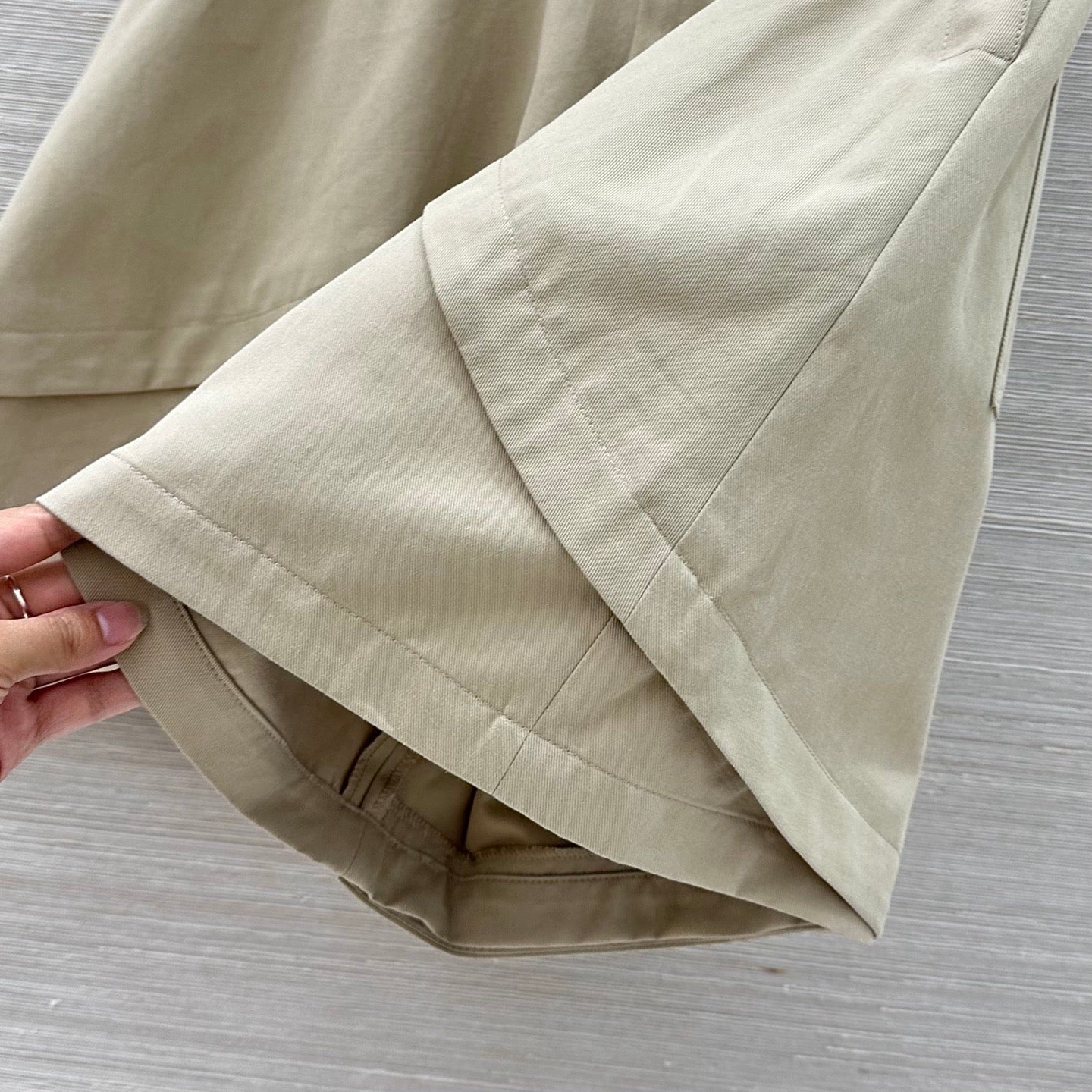 Deconstructed Wide-Leg Shorts