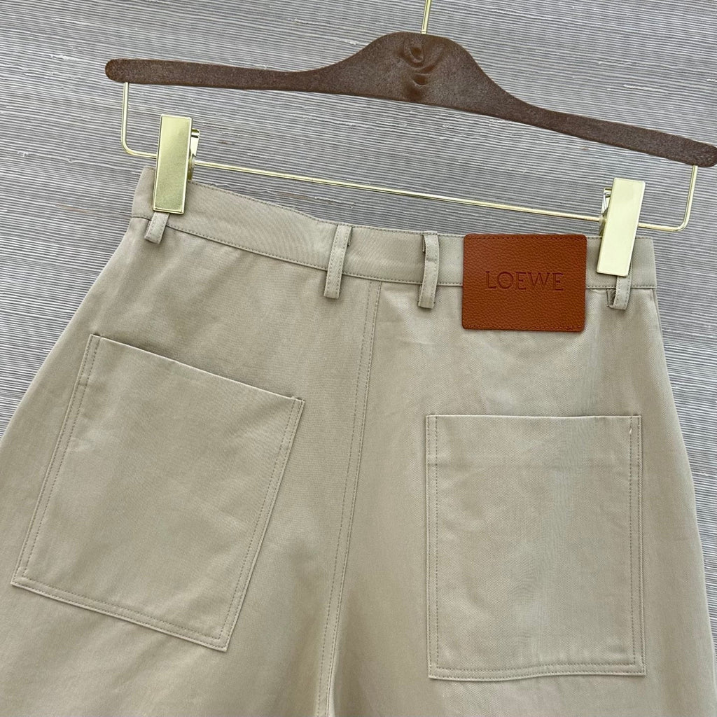 Deconstructed Wide-Leg Shorts