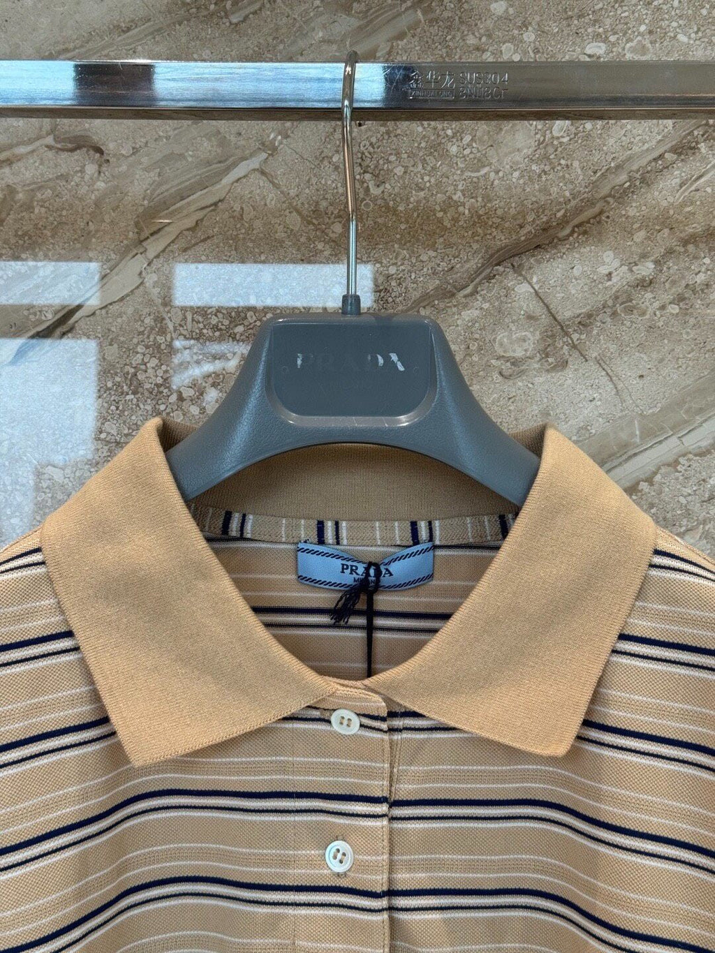 striped cropped T-shirt